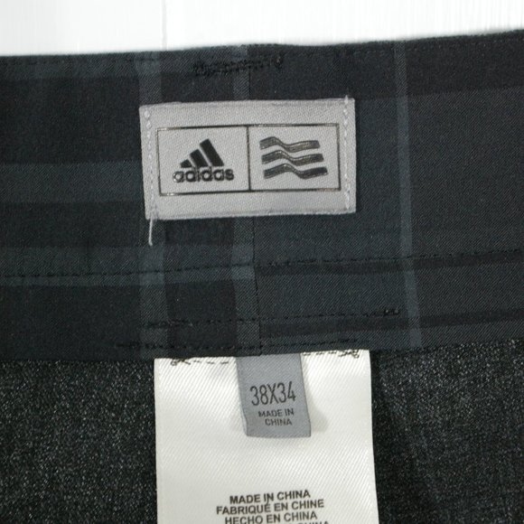 Adidas Golf Pants Mens 38x29 Dark Gray Athletic Lightweight Outdoor Chino Casual - Picture 9 of 10